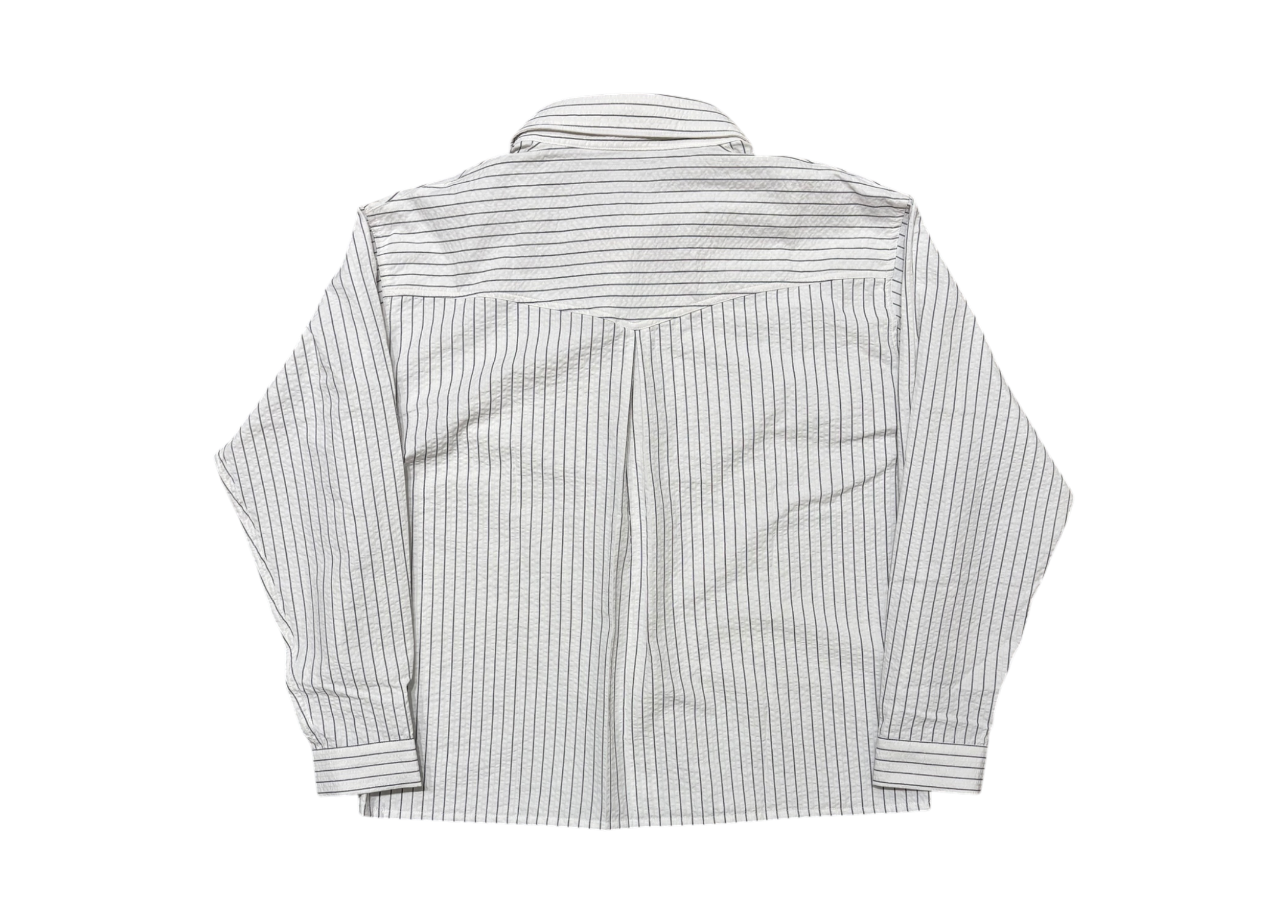 Abuku Shirt Double Layered Pear White Stripe COND NEW