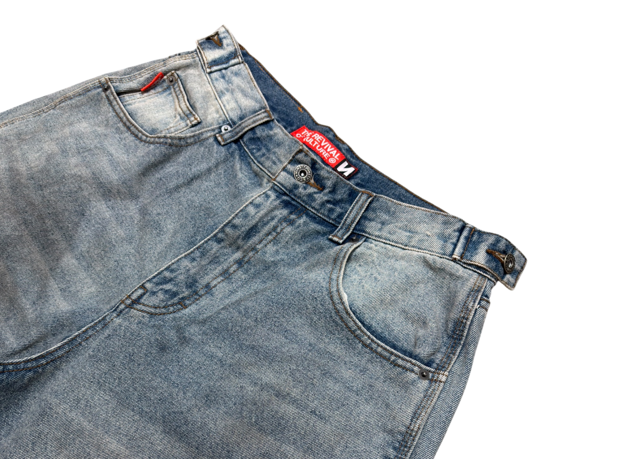 9090 Jorts Buggy Mud Light Blue King Logo COND NEW