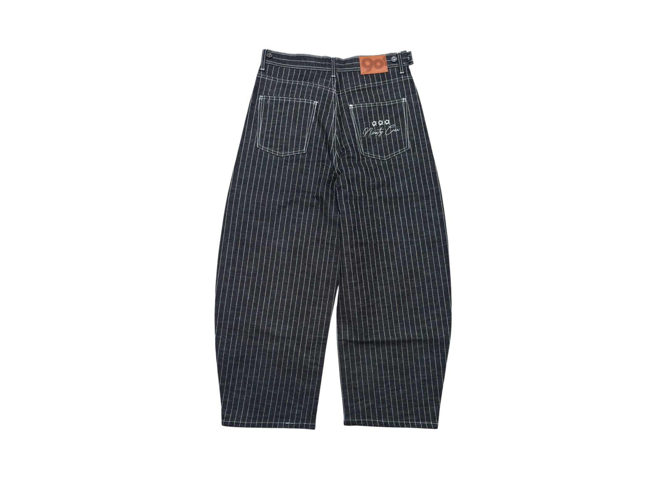 9090 Denim Pants Buggy Black Stripe COND NEW