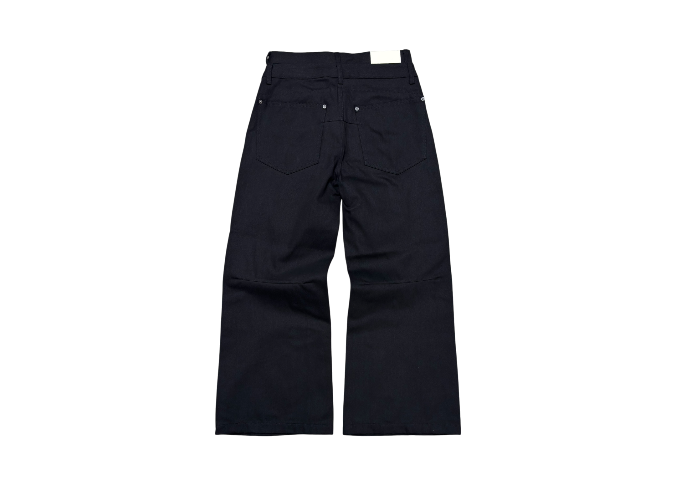 Camphor Wood Denim Pants Double Waist Black COND NEW