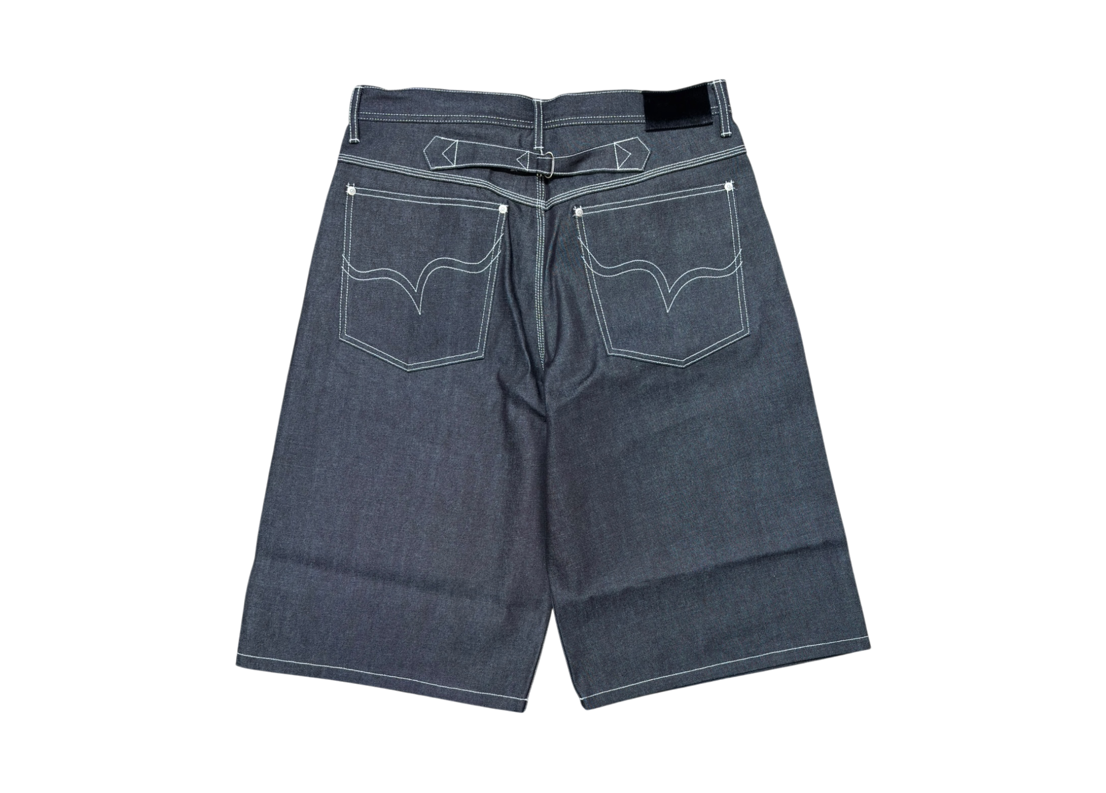 Abuku Jorts Baggy Selvedge Check Glap Black COND NEW