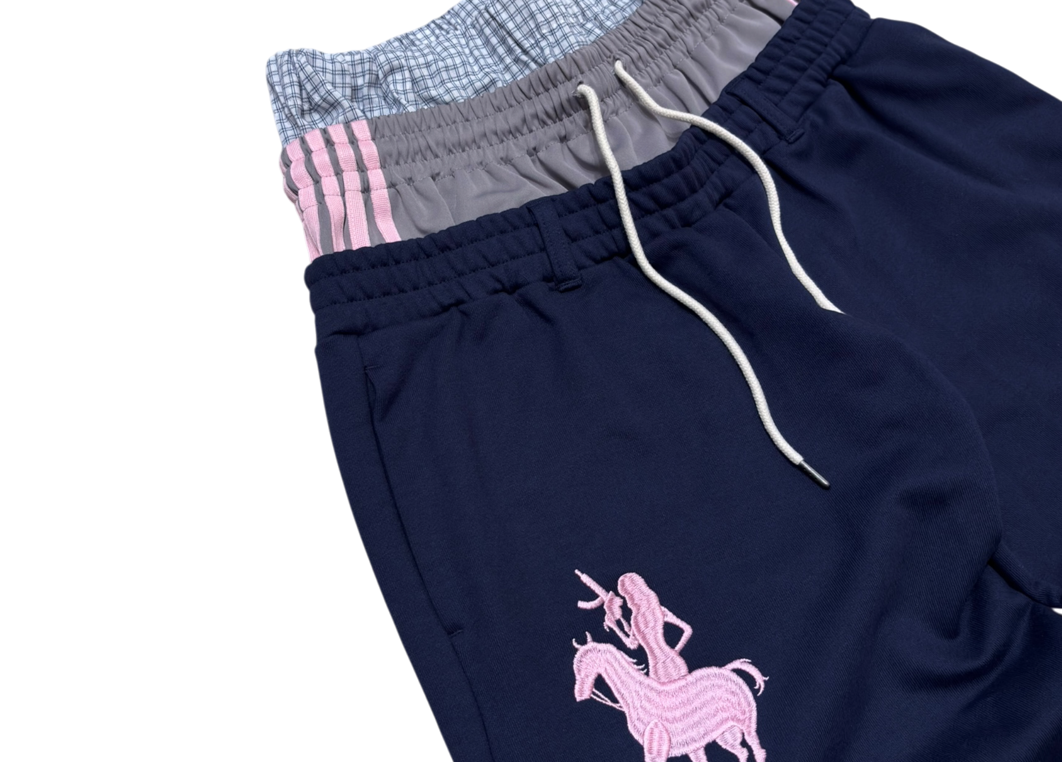 9090 Sweatpants Triple Layered Navy COND NEW