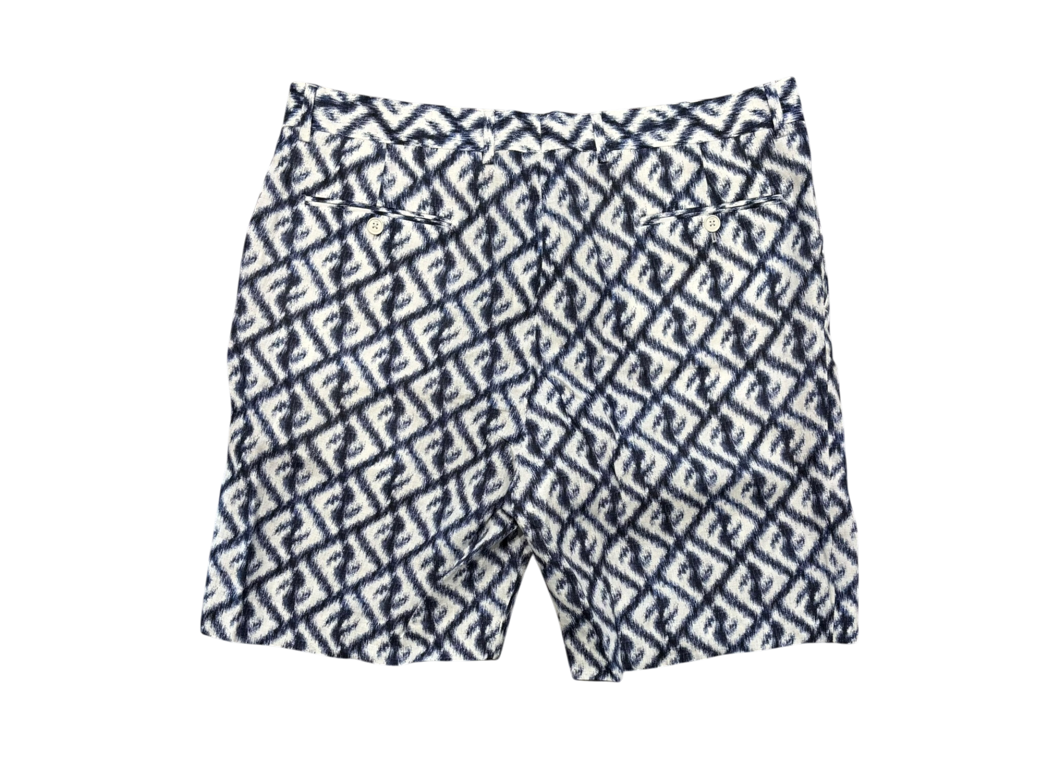 Fendi Shorts FF Linen Chiné COND NEW