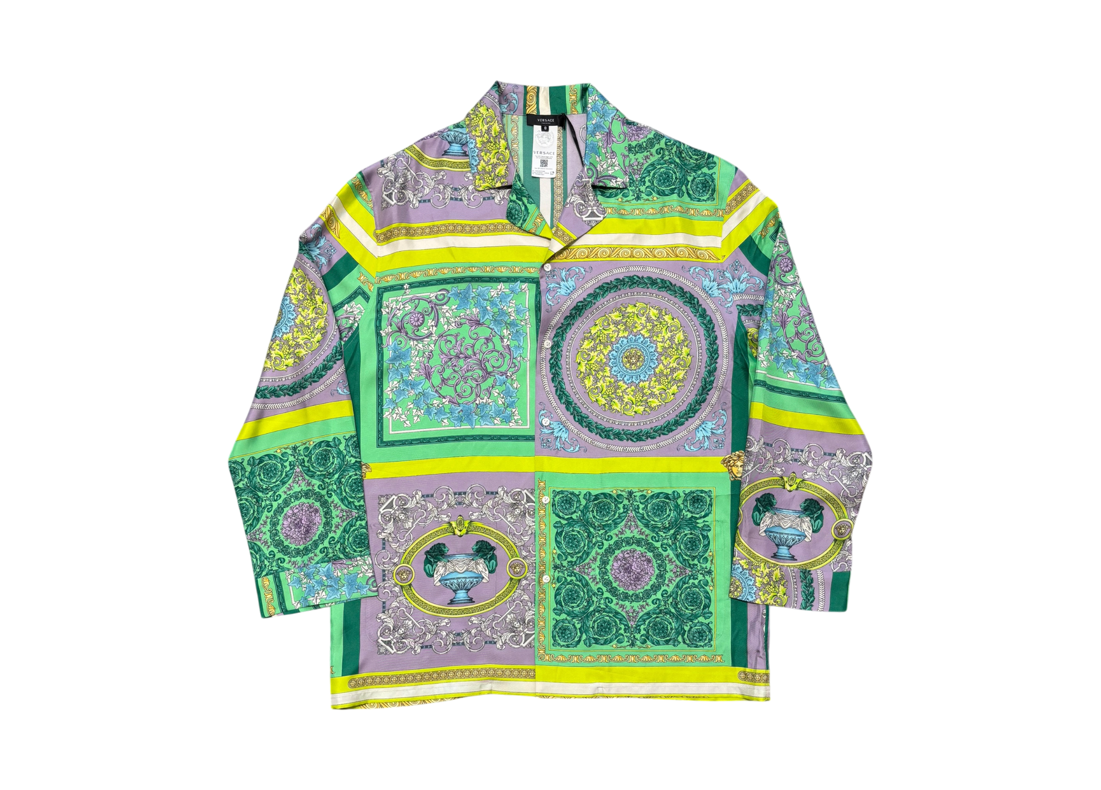 Versace Shirt Longsleeve Silk Mosaic Barocco COND NEW