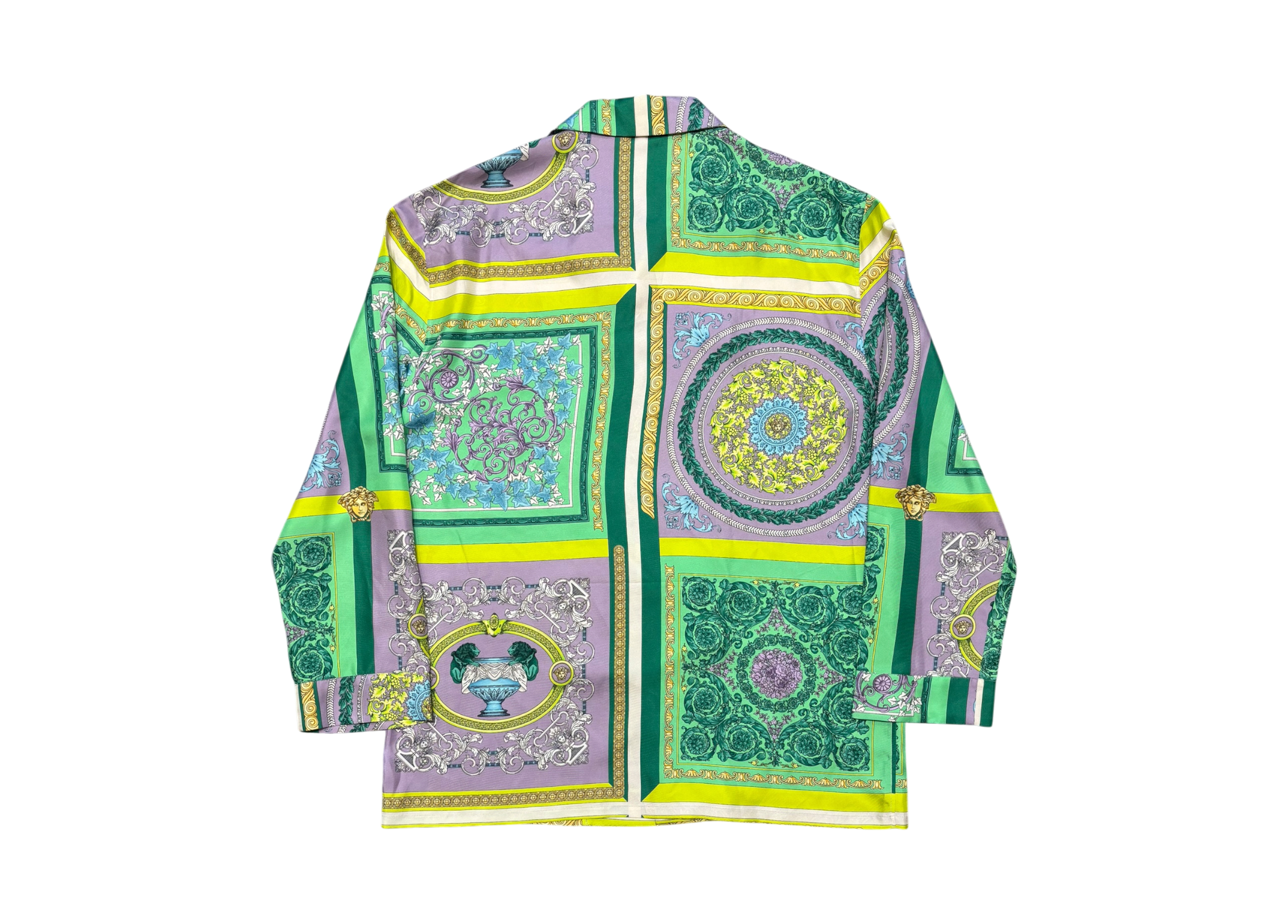 Versace Shirt Longsleeve Silk Mosaic Barocco COND NEW