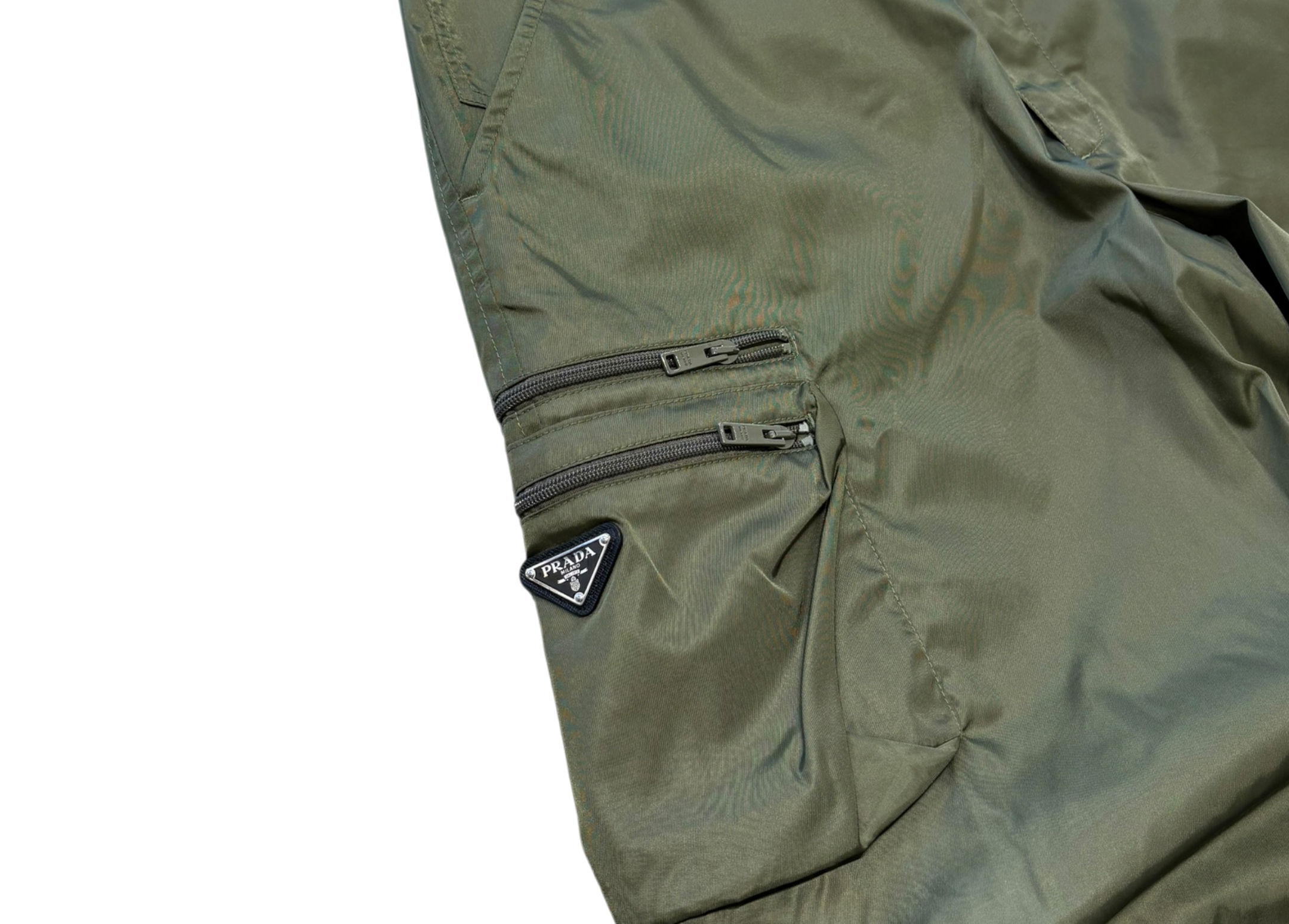 Prada Cargo Pant Re-Nylon Military Green COND 9.5/10