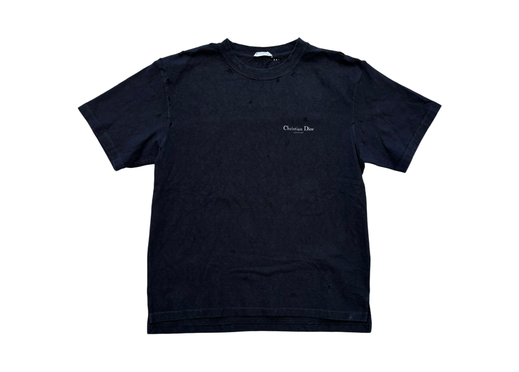 Dior T-Shirt Couture Distressed Black COND 9/10