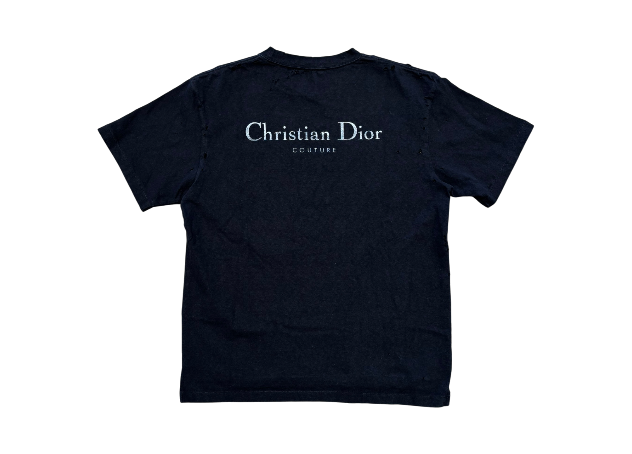 Dior T-Shirt Couture Distressed Black COND 9/10