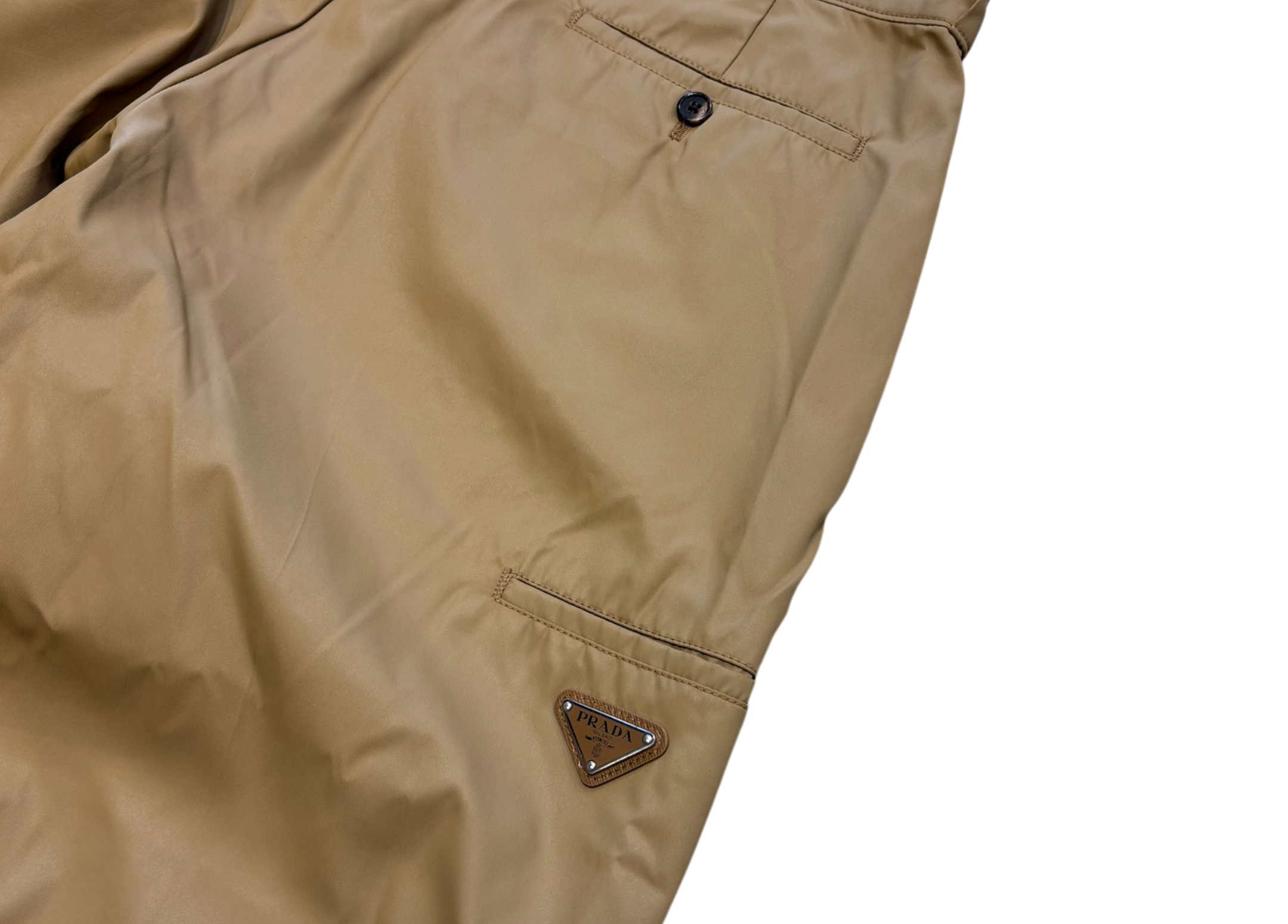 Prada Pant Re-Nylon Brown COND 8/10