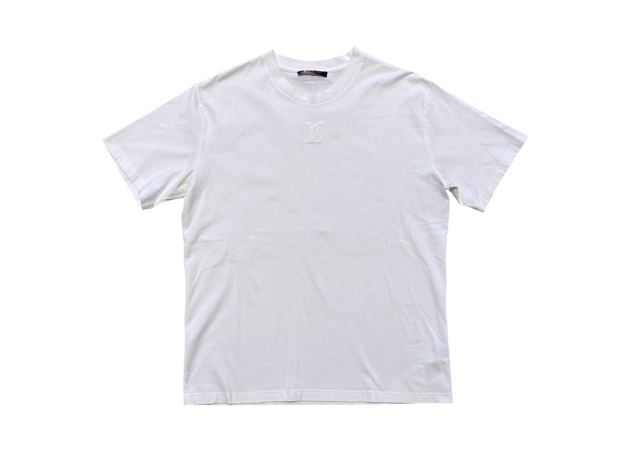Louis Vuitton T-Shirt Embossed White COND 9/10