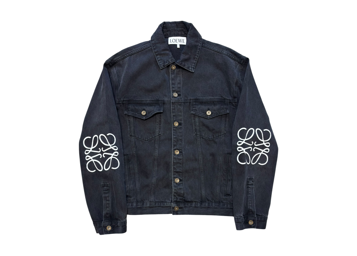 Loewe Denim Jacket Anagram Washed Black