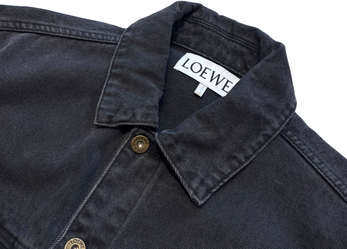 Loewe Denim Jacket Anagram Washed Black