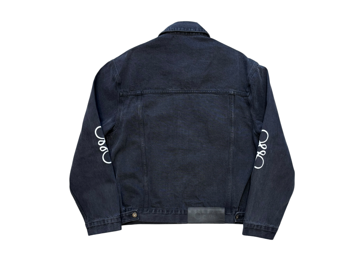 Loewe Denim Jacket Anagram Washed Black
