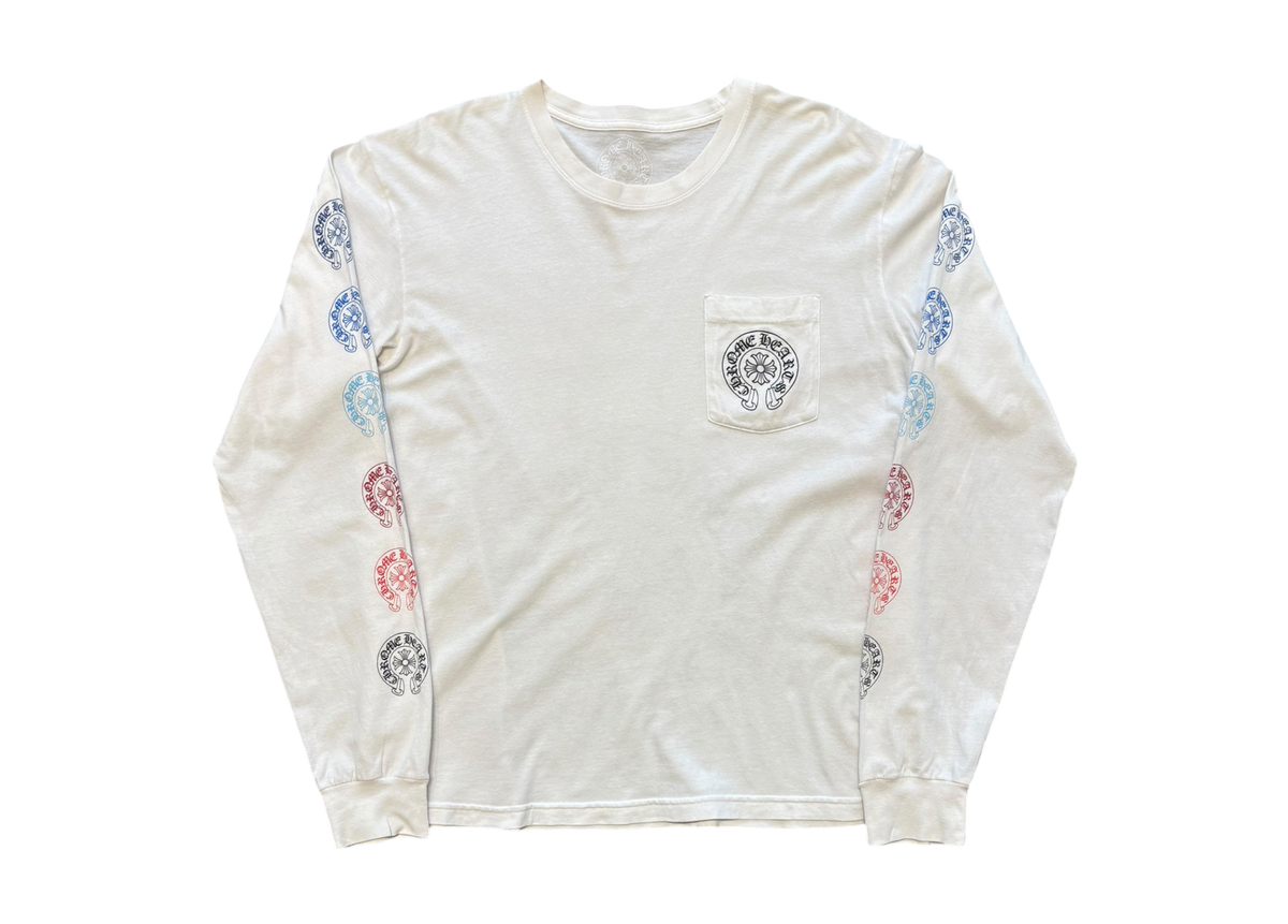 Chrome Hearts Longsleeve Horsehoe Multi Logo White