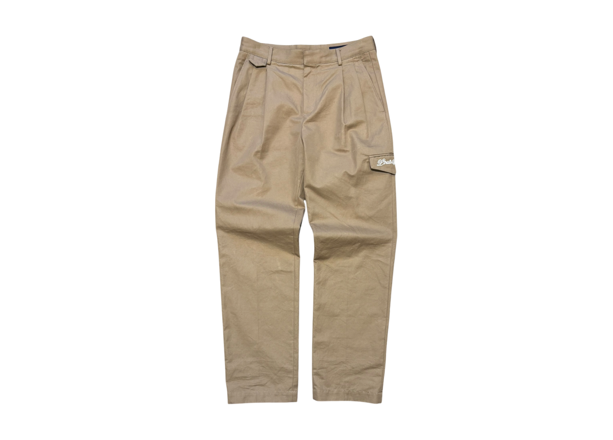 Louis Vuitton Pants Cargo Pleated Beige