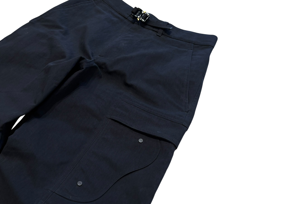 Dior Pants Cargo Buckle Black