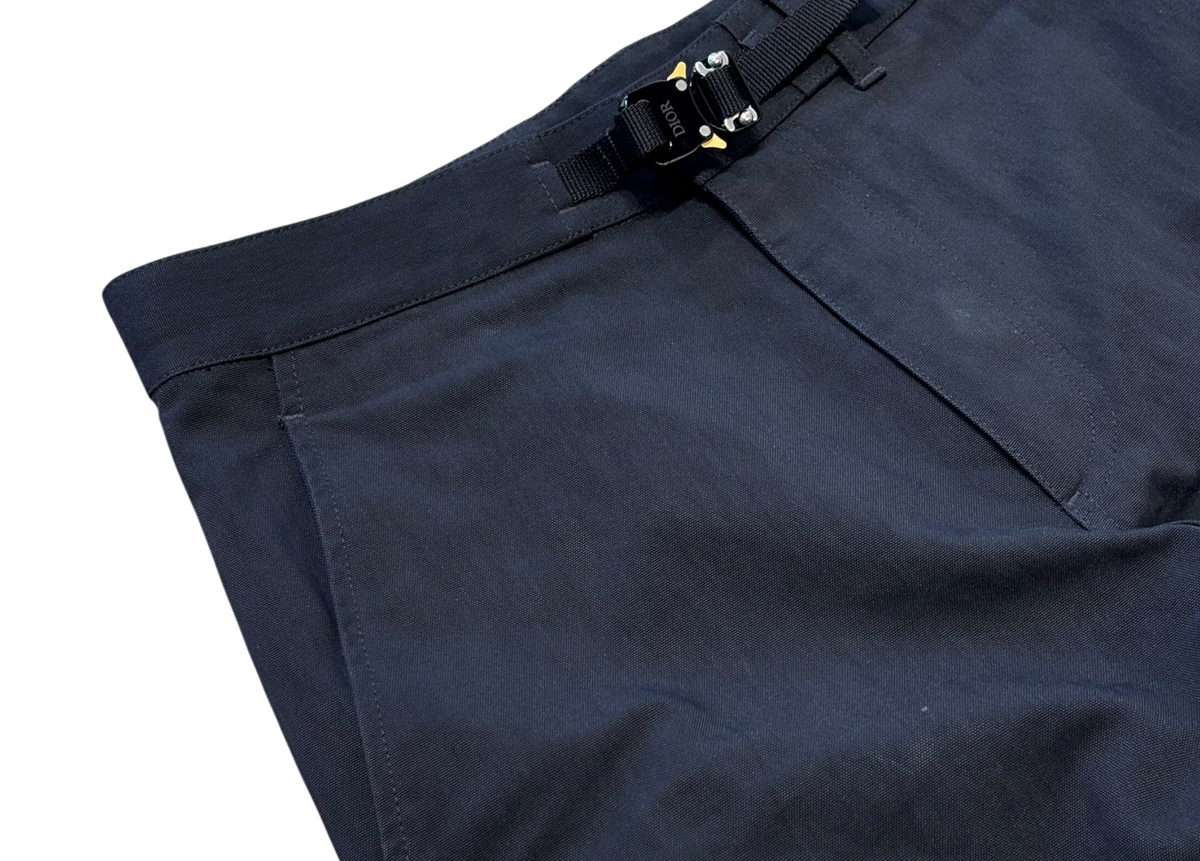 Dior Pants Cargo Buckle Black