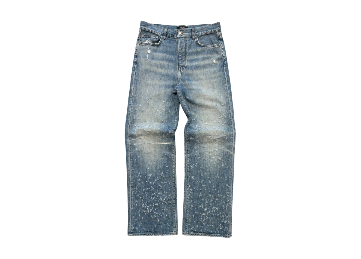 Amiri Denim Jeans Distressed Shotgun