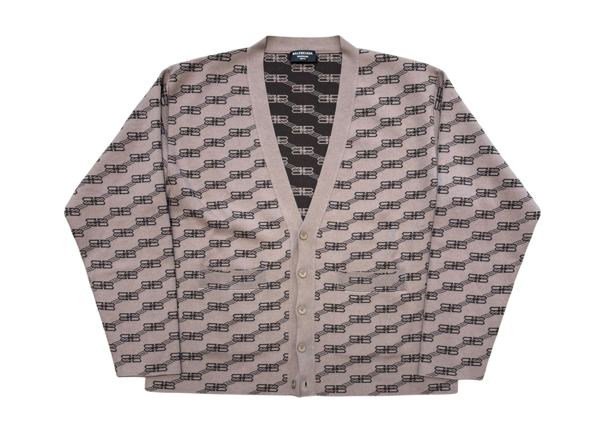 Balenciaga Cardigan BB Monogram Beige
