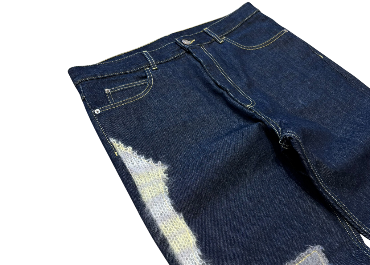 Marni Denim Jeans Mohair Panels