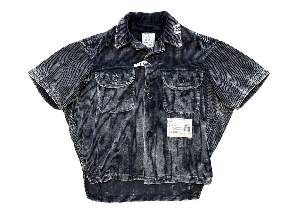 Mihara Yasuhiro Shirt Amateur Sewn Like Corduroy Grey