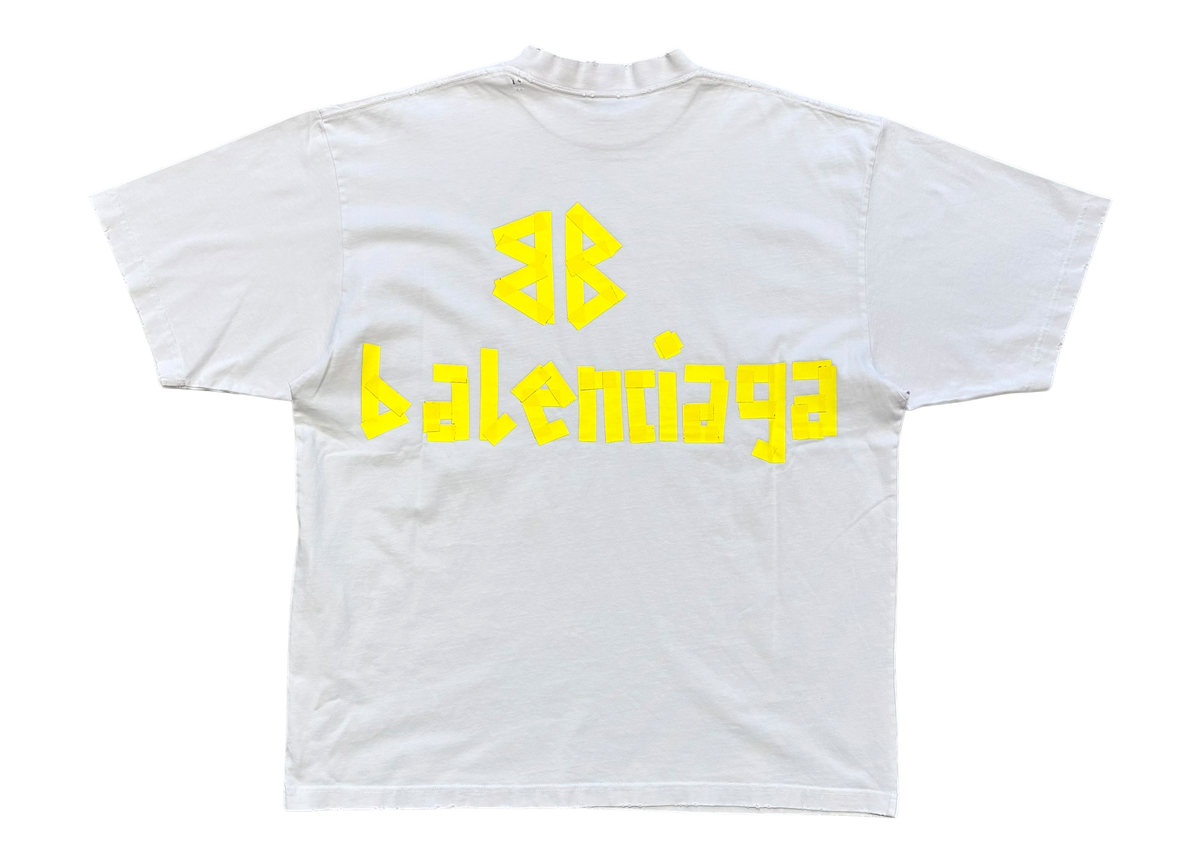 Balenciaga T-Shirt Tape Type White