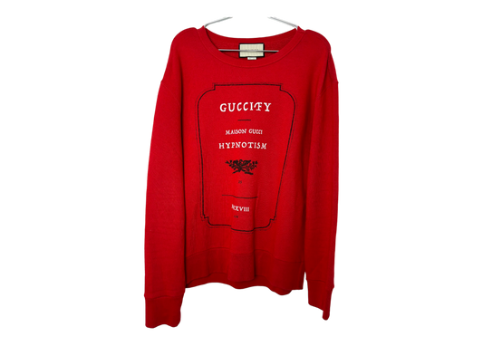 Gucci Crewneck Guccify Red COND 9.8/10 (Fit L)
