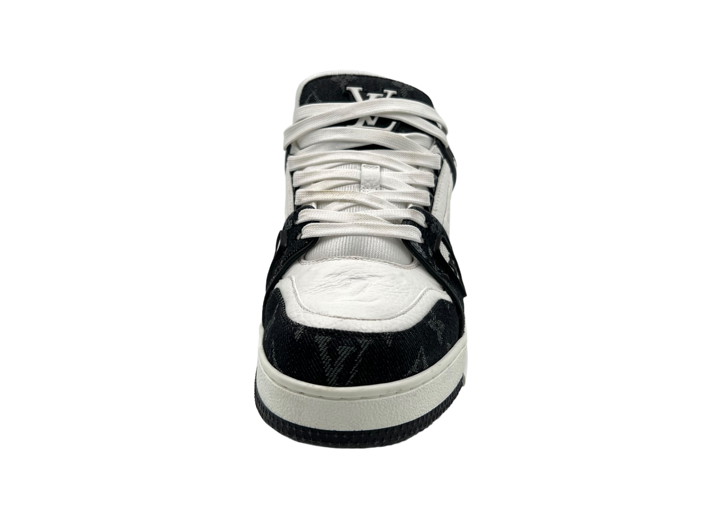 Louis Vuitton Trainer Black White COND 9.5/10 (OG ALL) (Fit 42)