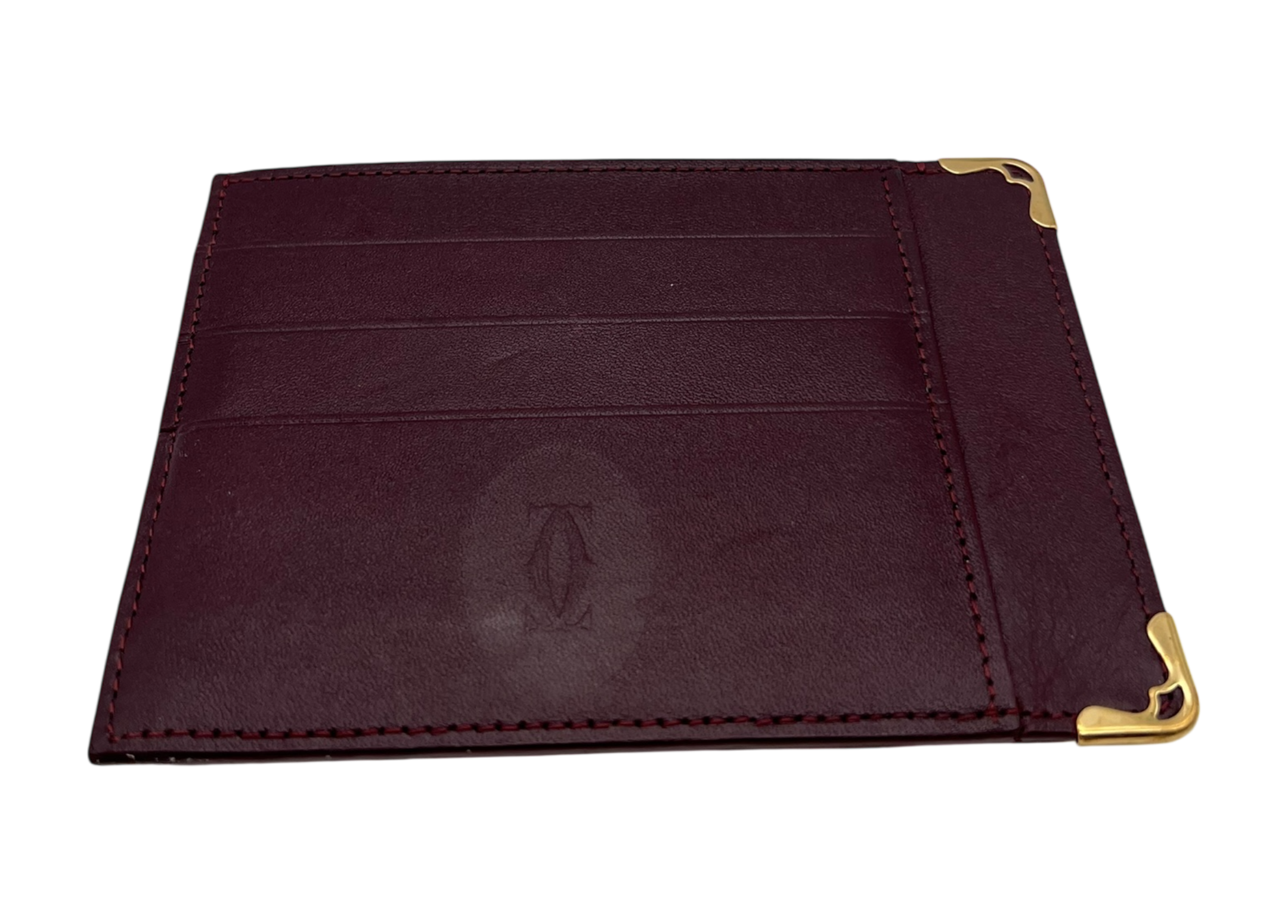 Cartier Cardholder Leather Bordeaux COND 8.5/10