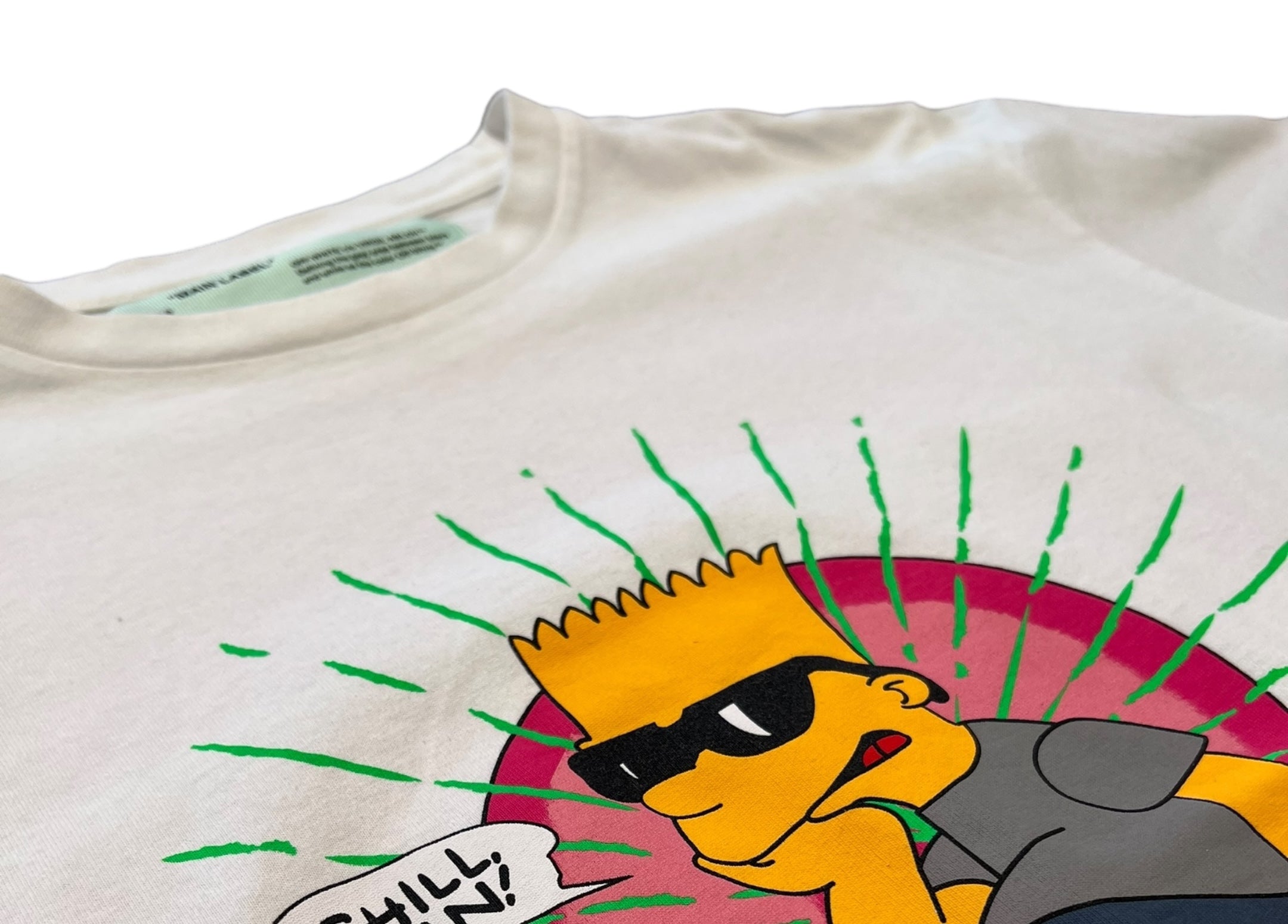 Off-White T-shirt Bart Simpson Chill COND 8.8/10