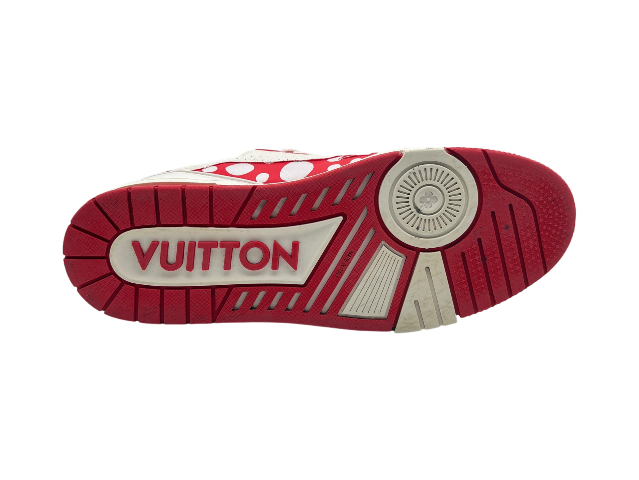 Louis Vuitton Trainer White Red Yayoi Kusama COND 8.8/10 (NO BOX)