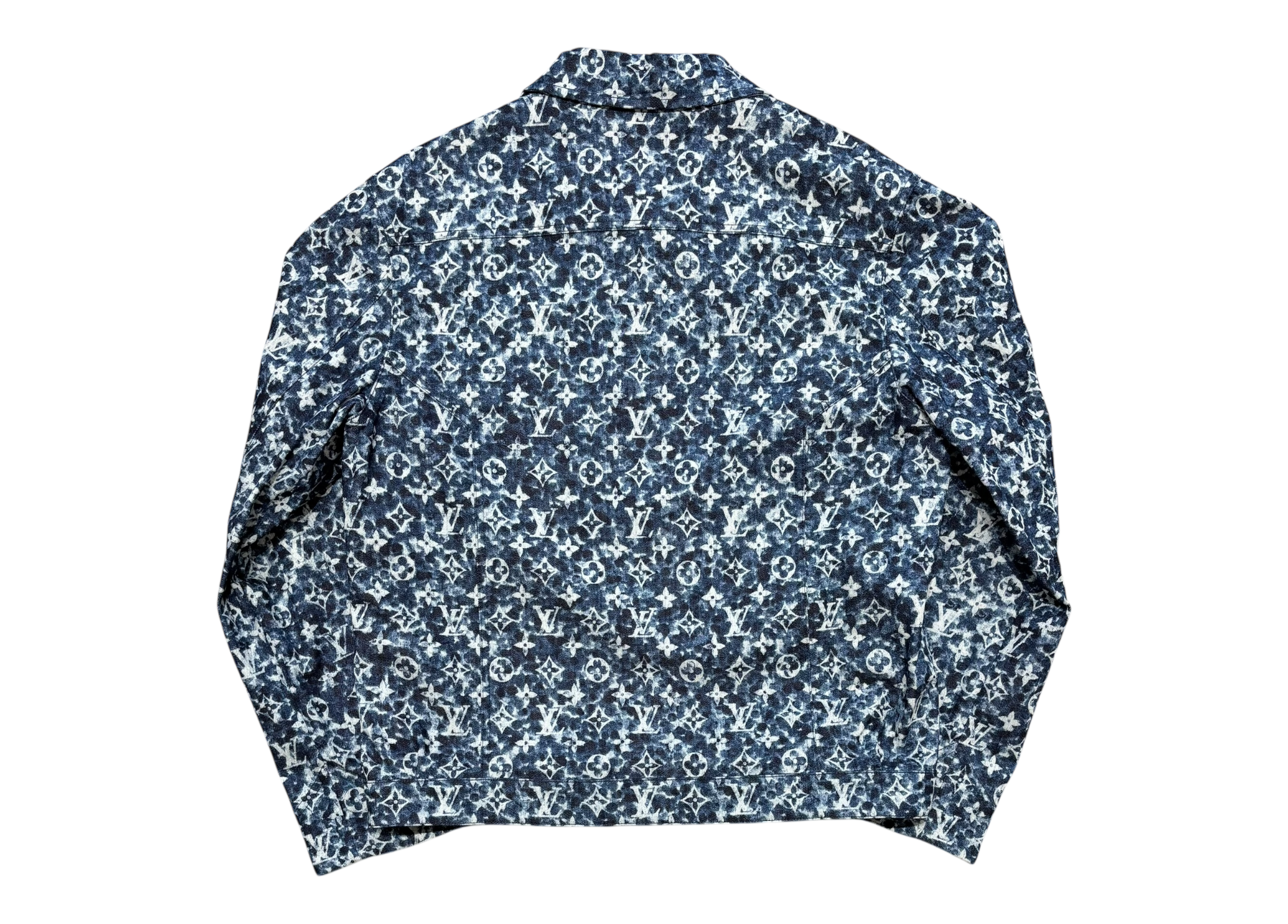 Louis Vuitton Zip Denim Shirt Monogram COND NEW