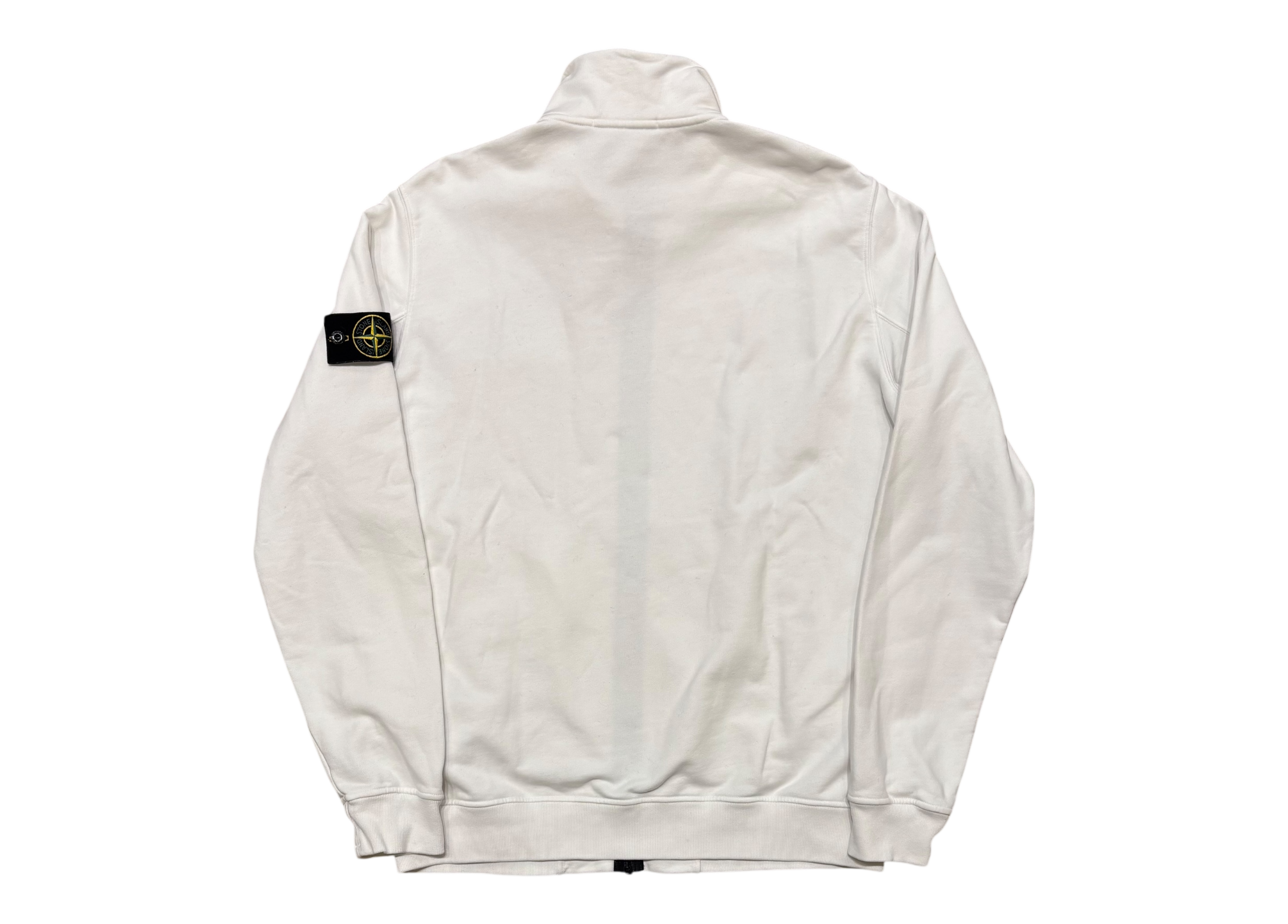 Stone Island Crewneck Quarter Zip White COND 8.5/10