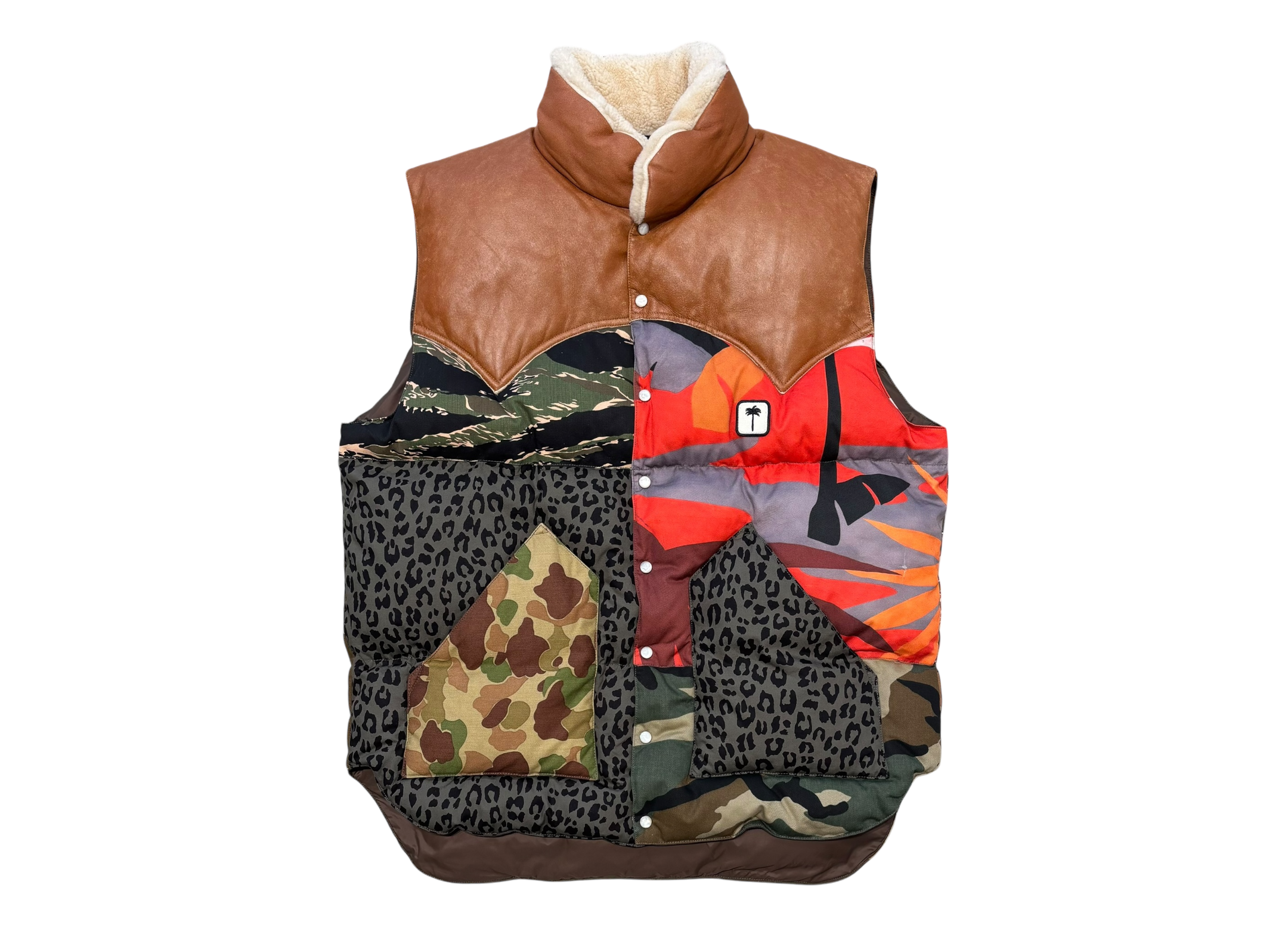 Palm Angels Puffer Gilet Camo COND 8.8/10