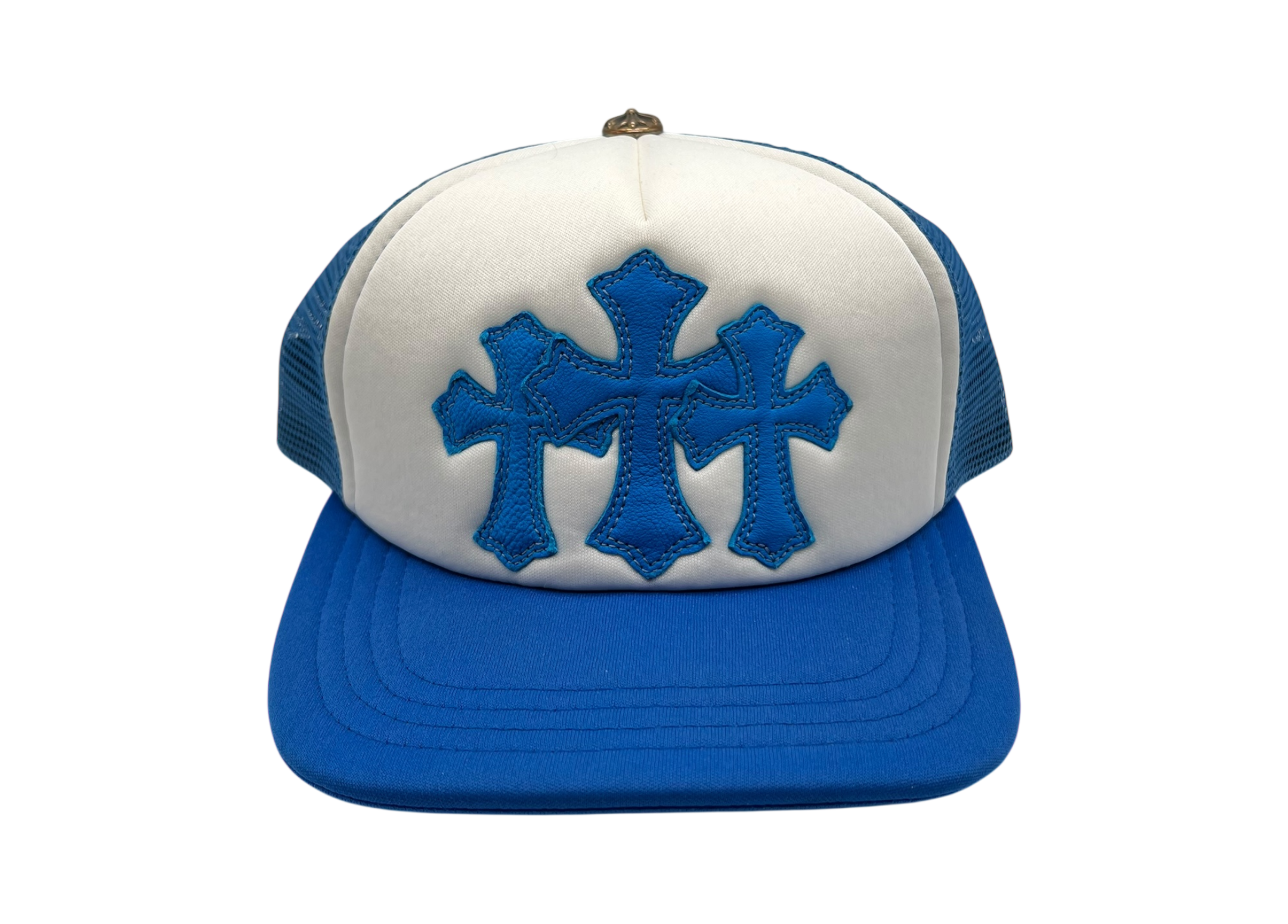 Chrome Hearts Trucker Triple Cross Blue COND NEW