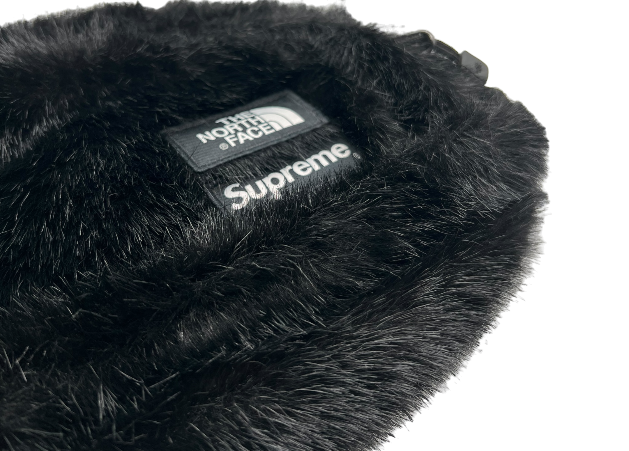 The North Face x Supreme Fur Waist Bag Black COND NEW