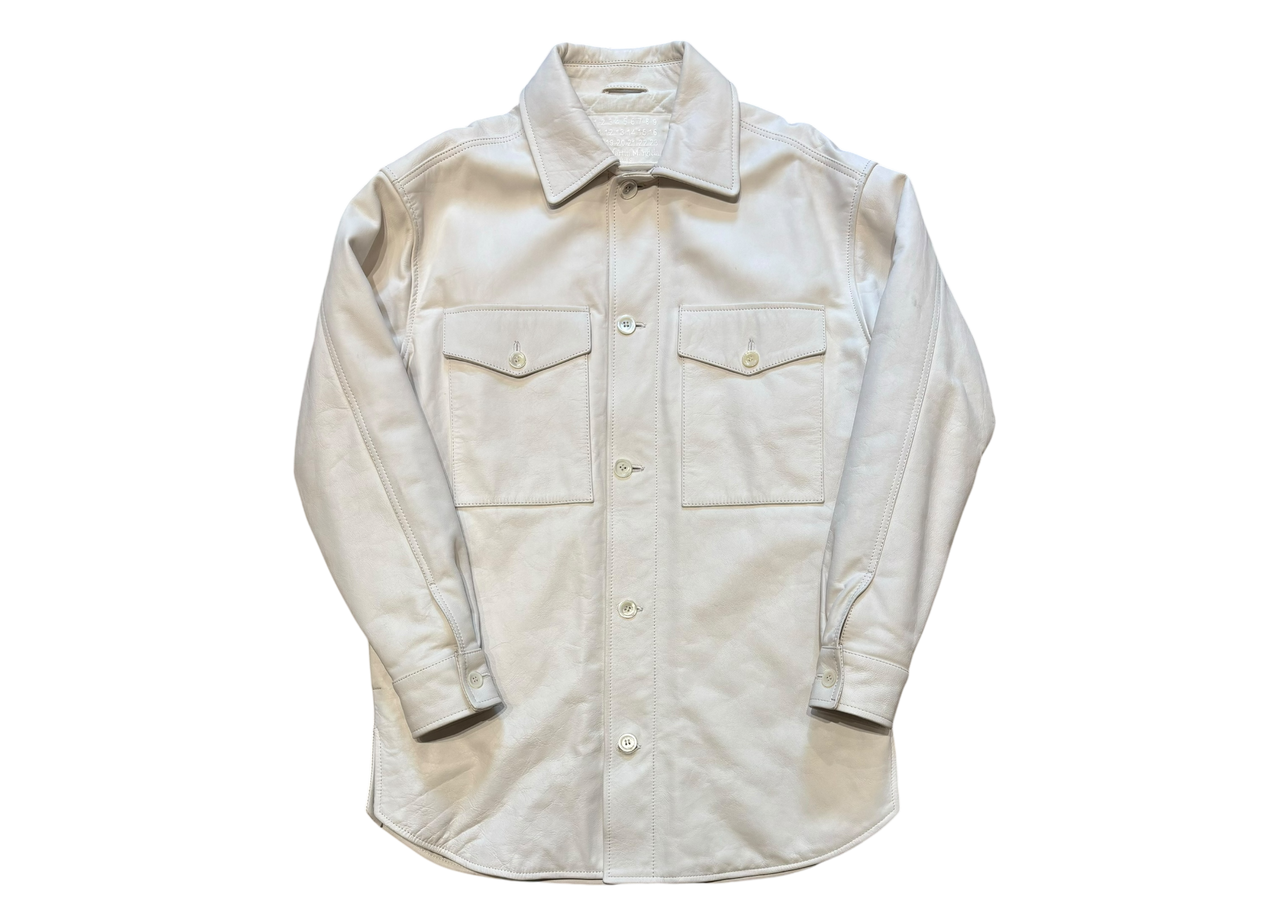 Maison Martin Margiela x H&M Jacket White Leather COND 8.8/10