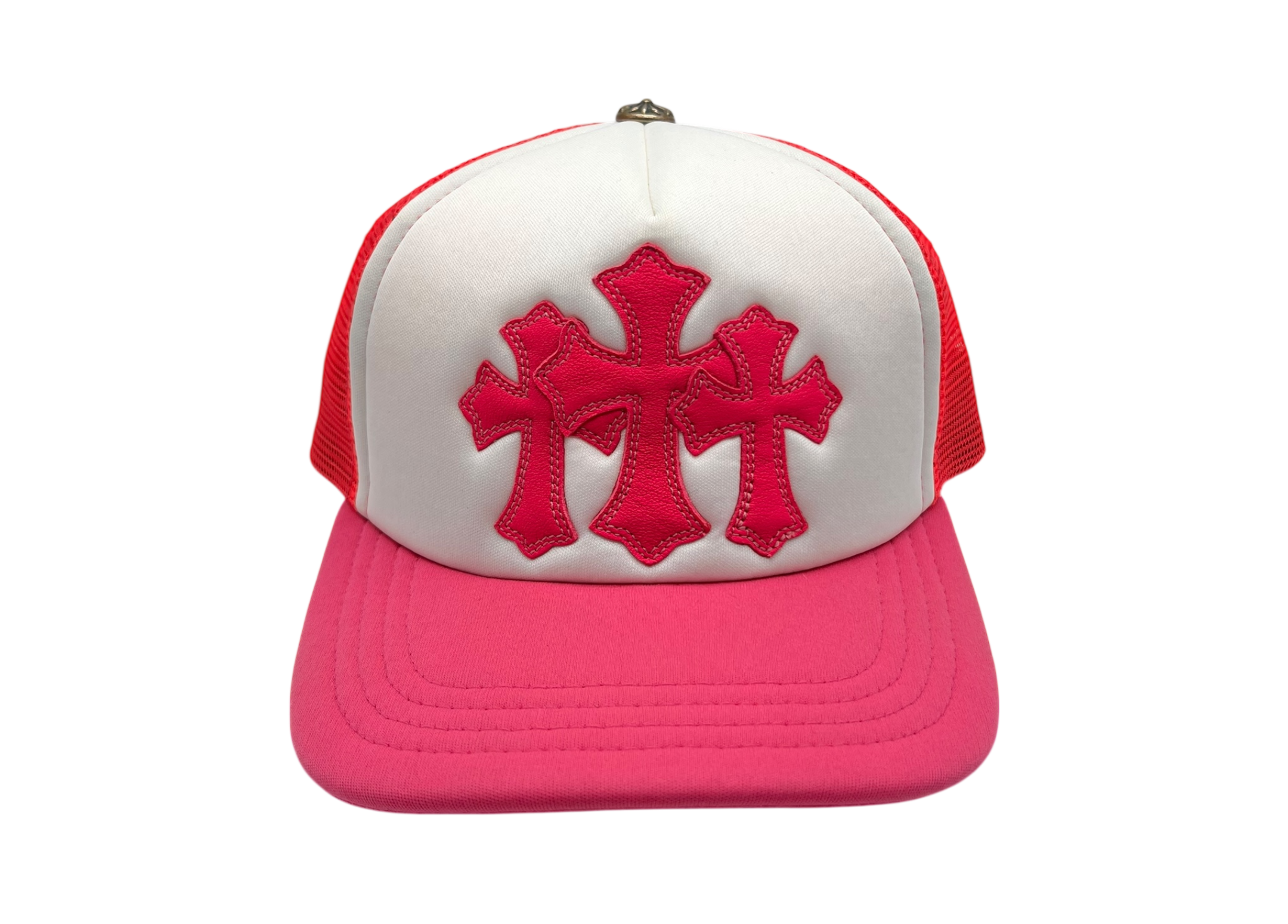 Chrome Hearts Trucker Triple Cross Pink COND NEW