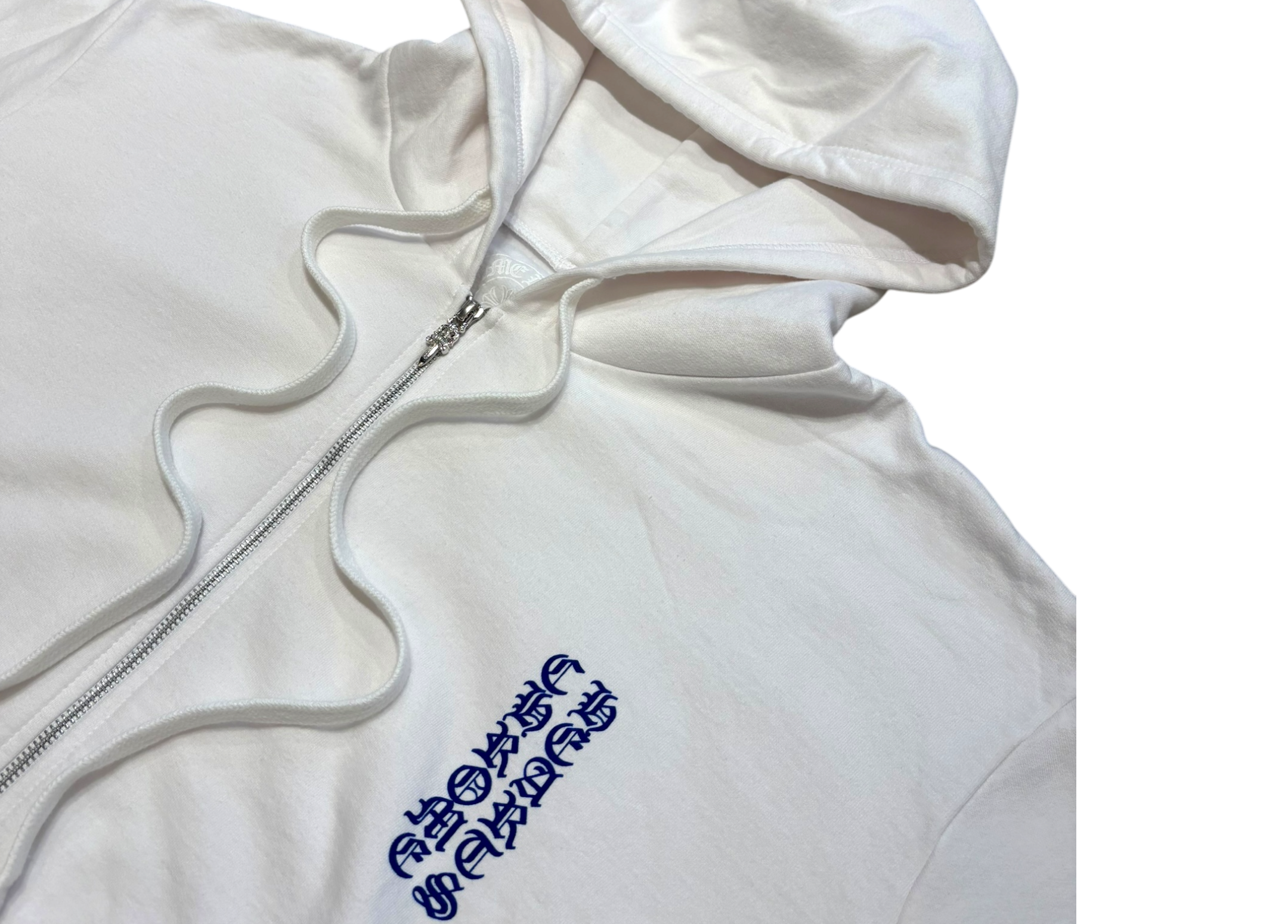 Chrome Hearts Zip Hoodie Vertical Logo COND NEW