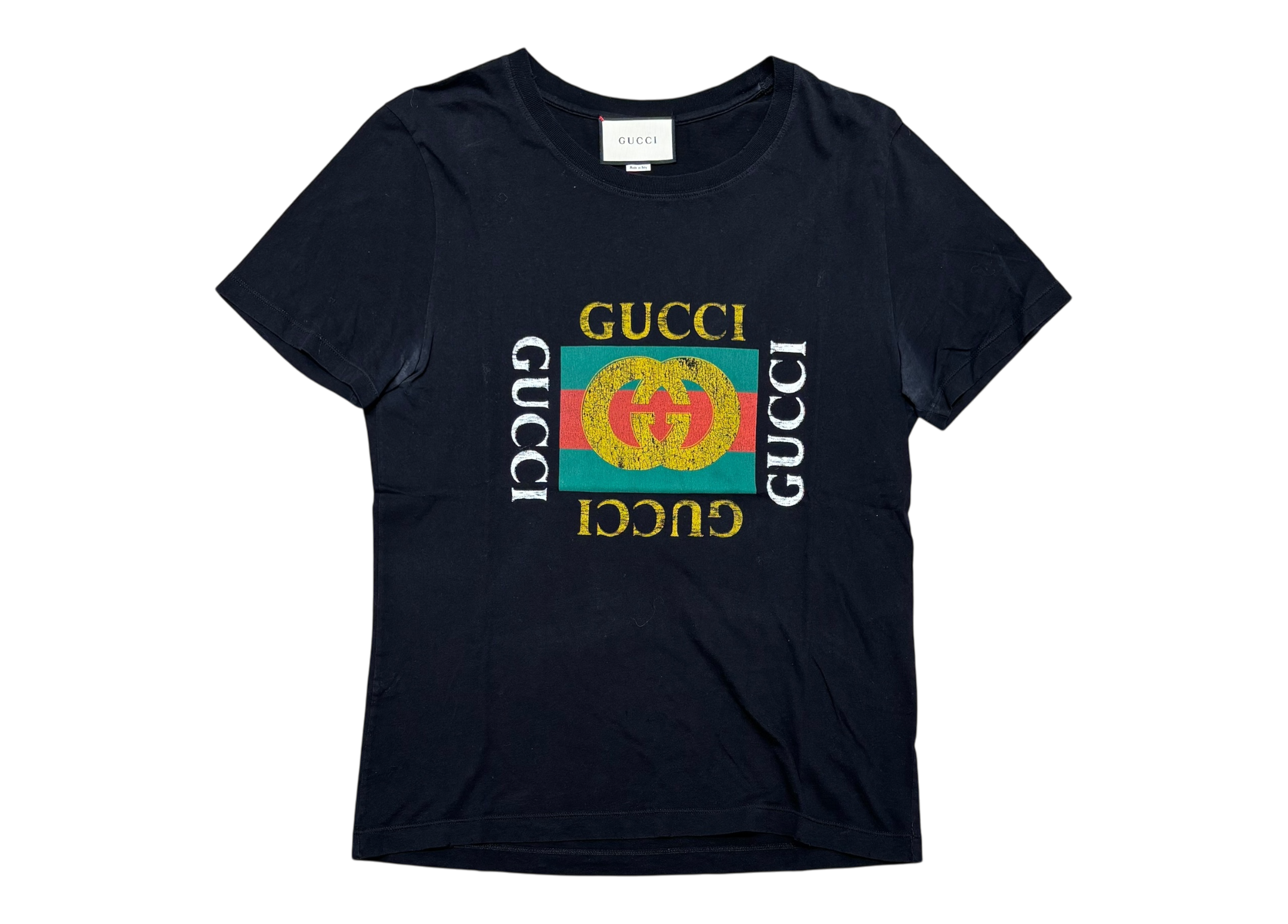 Gucci T-shirt Logo Vintage COND 7/10