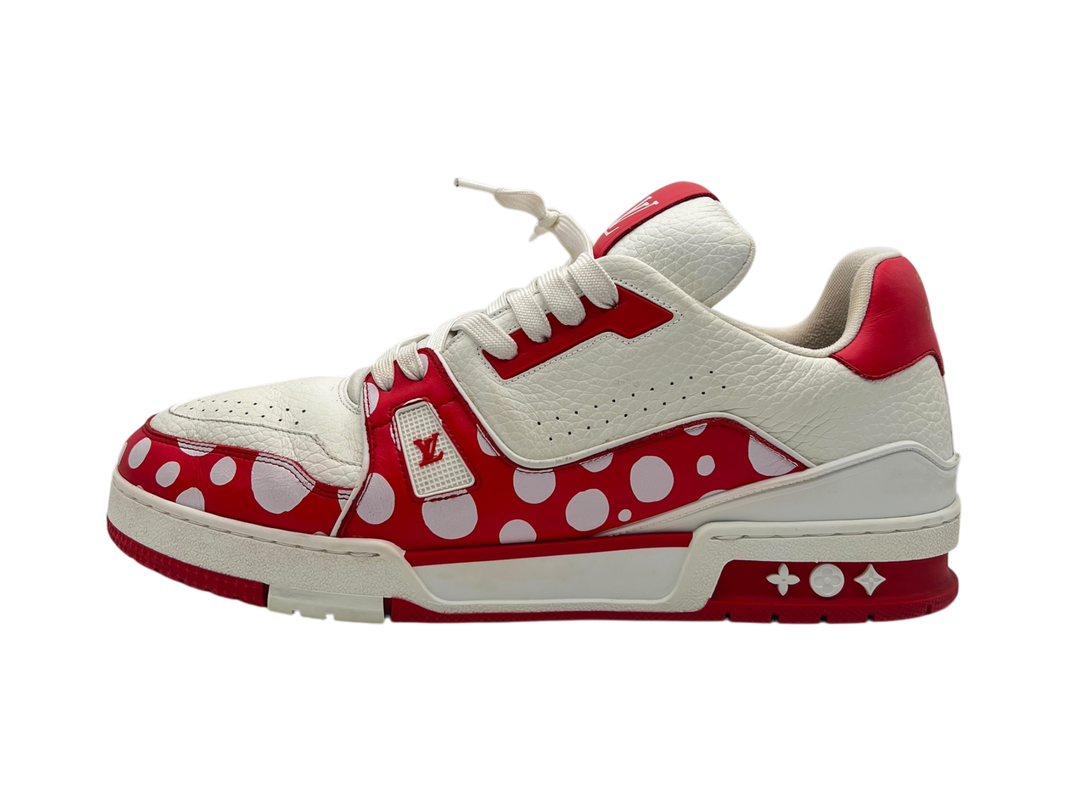 Louis Vuitton Trainer White Red Yayoi Kusama COND 8.8/10 (NO BOX)