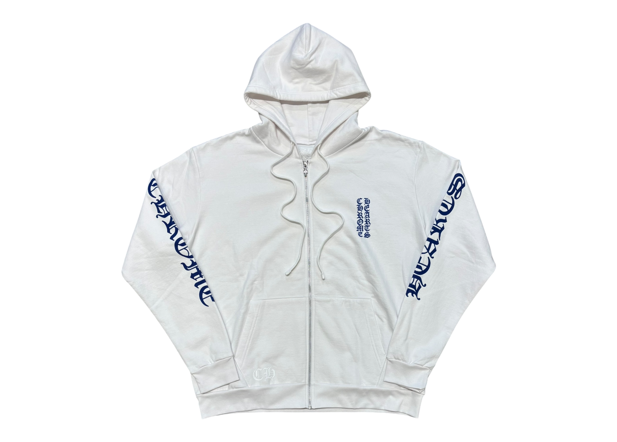 Chrome Hearts Zip Hoodie Vertical Logo COND NEW