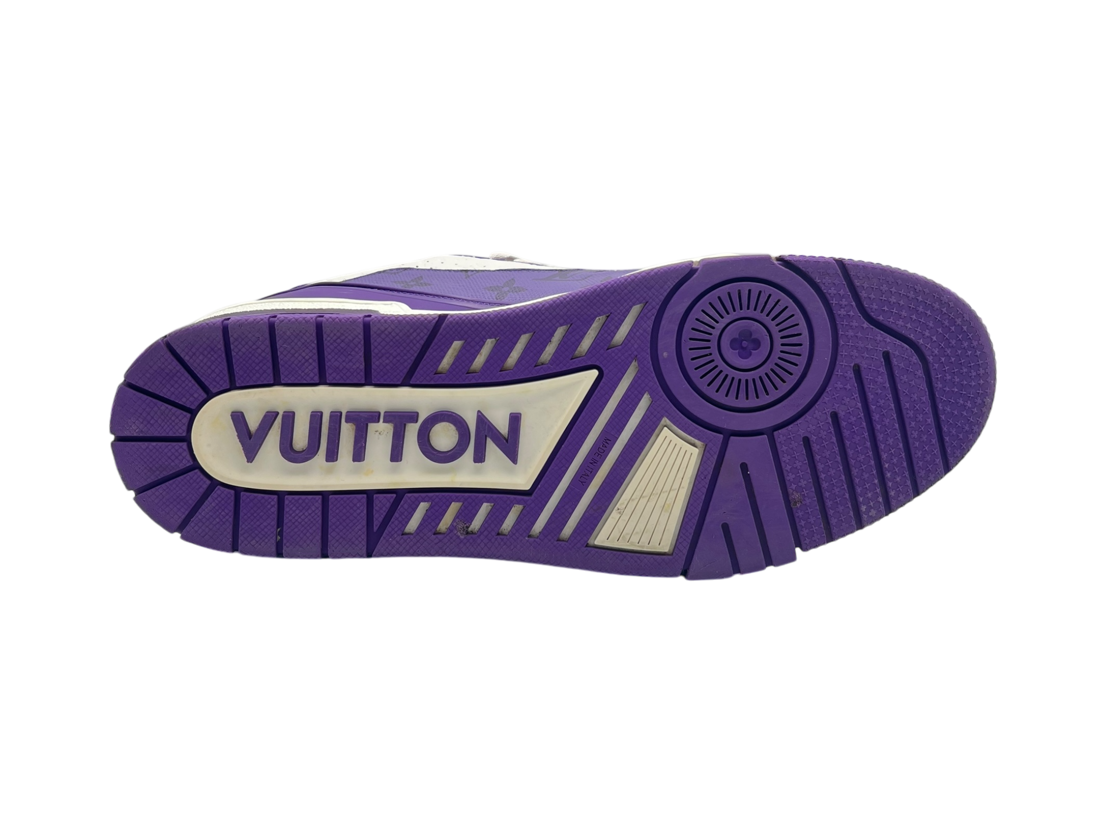 Louis Vuitton Trainer White Purple COND 8.8/10 (NO BOX)