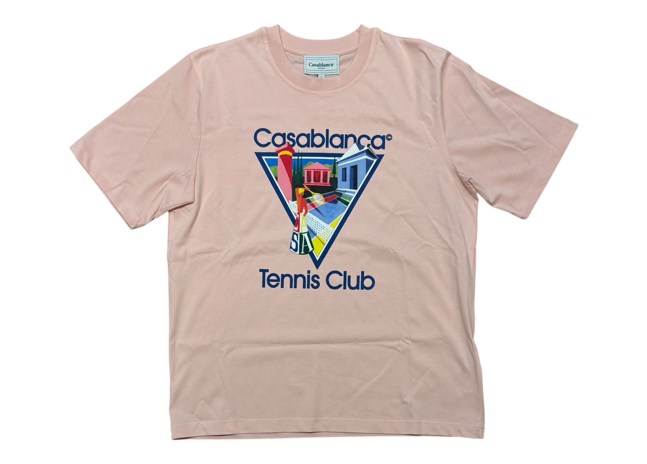 Casablanca T-shirt Tennis Club Pink COND NEW