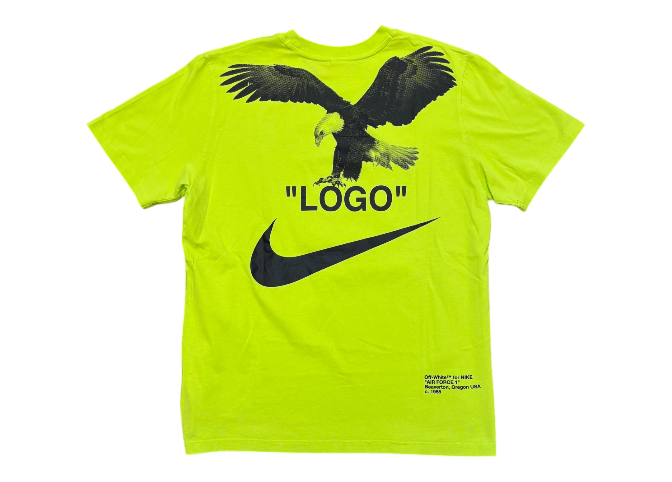 Nike Off-White T-shirt Yellow Neon NRG A6 COND 9/10