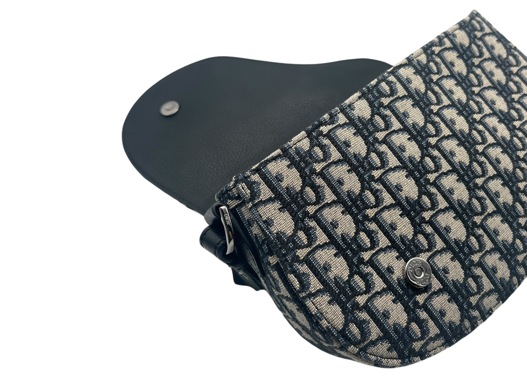 Dior Saddle Shoulder Bag Jacuard Oblique COND 9/10