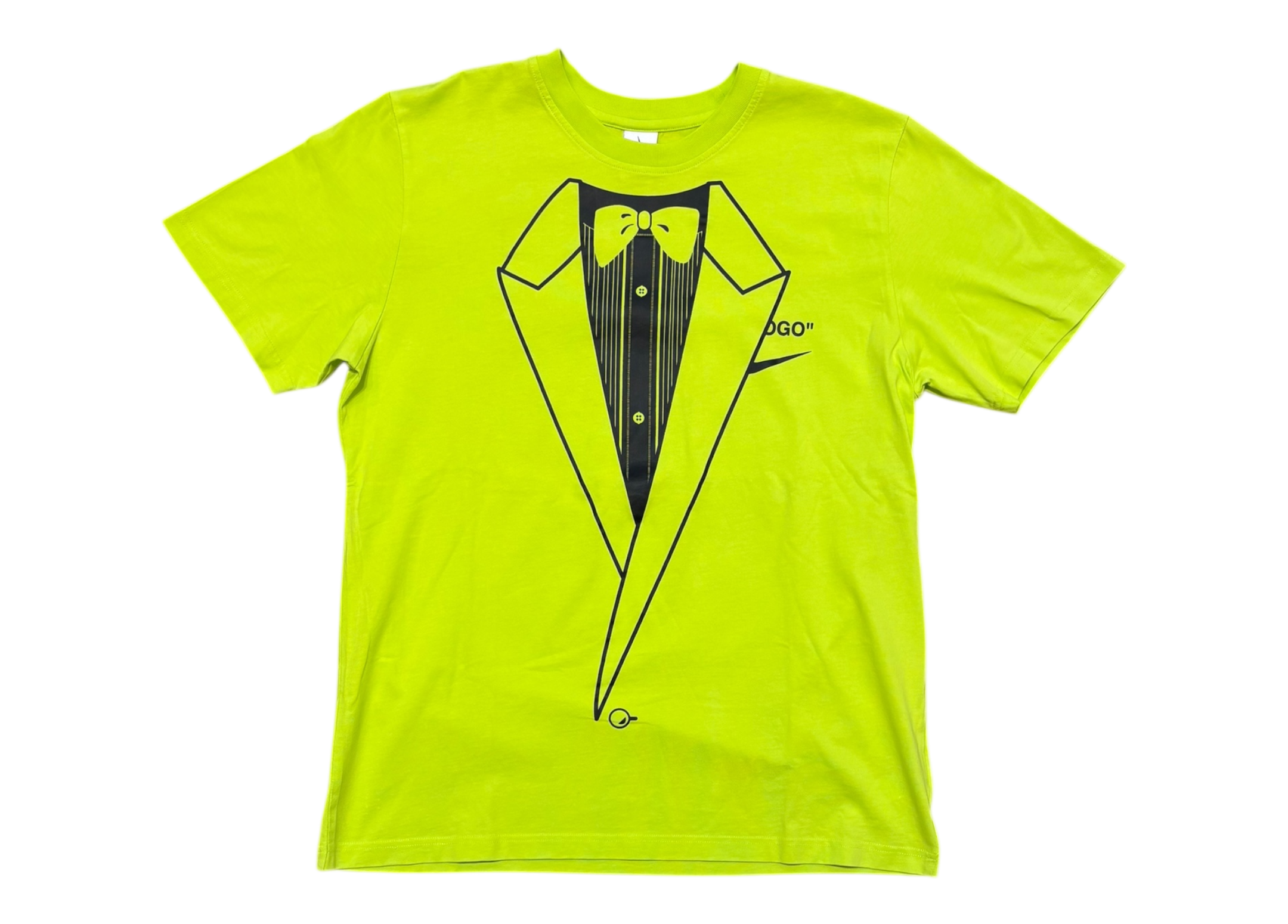 Nike Off-White T-shirt Yellow Neon NRG A6 COND 9/10