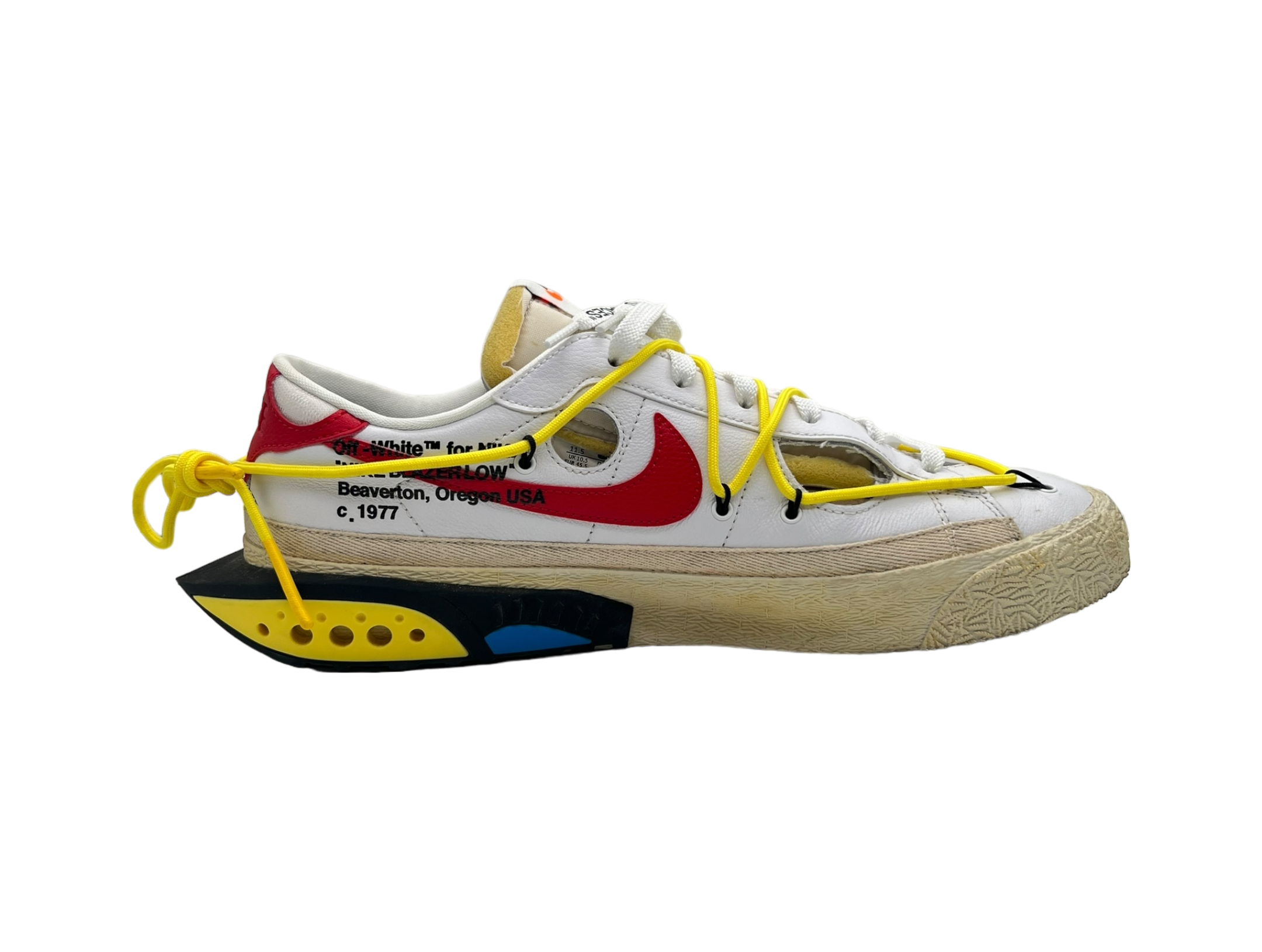 Blazer Low Off-White University Red COND 9/10 (OG ALL)