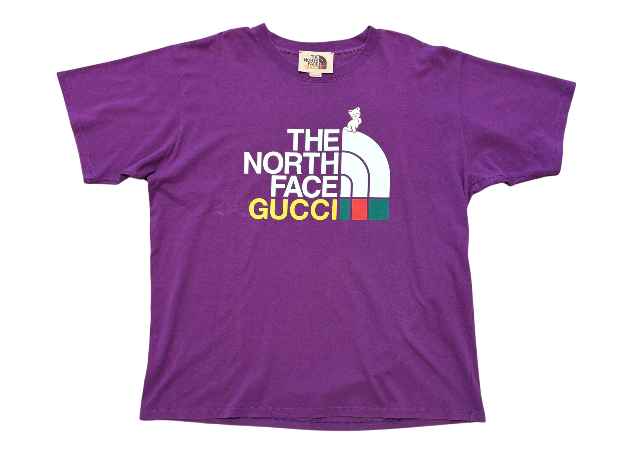 Gucci The North Face T-shirt Purple Cat COND 8.8/10