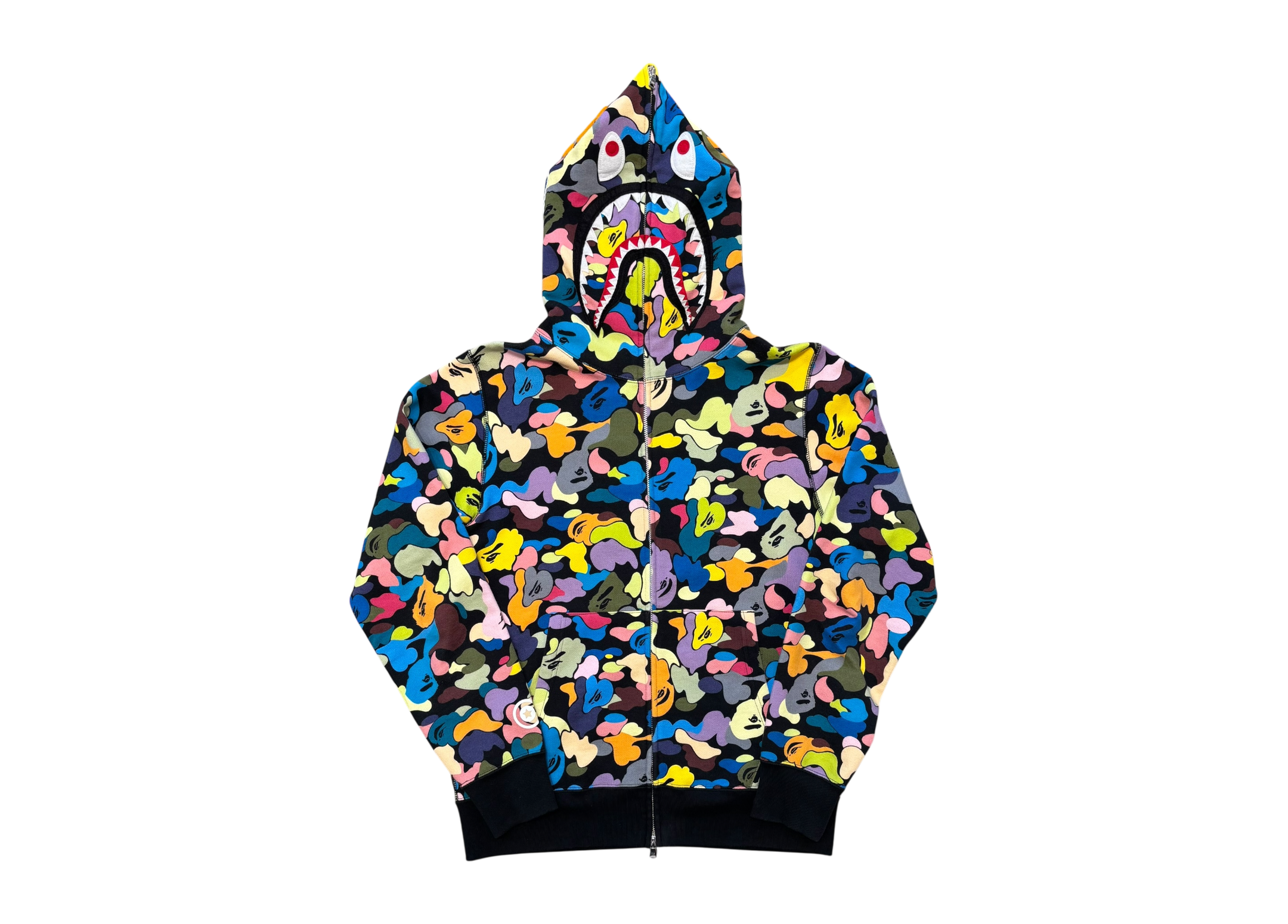 Bape Shark Hoodie Camo COND 9/10